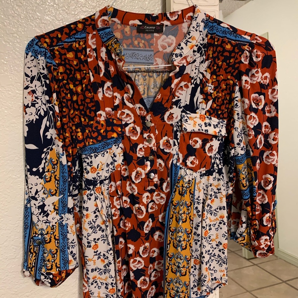 Vibrant multicolored blouse